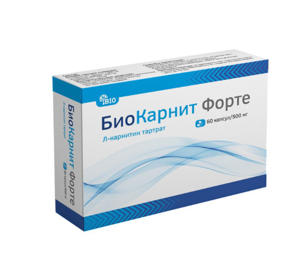 Биокарнит форте капс. 500мг №60